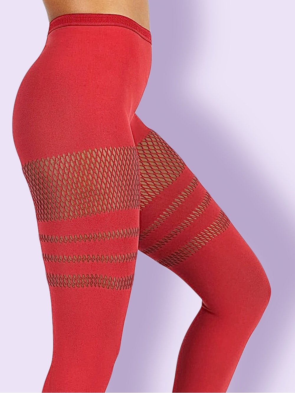 Blackmilk Sporty Stripes Red Hosiery NWT RARE OSFA Limited Faux Thigh High Socks
